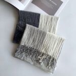 Fashion Men's Cotton And Linen Striped Brown Scarf  Long Shawl Japanese Unisex Style Fashion Scarves - Image 28