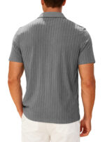 Men's Trendy Polo Shirt Summer Solid Color Short Sleeve Casual Fashion T-shirt  Style Versatile Knit Top - Image 21