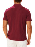 Men's Trendy Polo Shirt Summer Solid Color Short Sleeve Casual Fashion T-shirt  Style Versatile Knit Top - Image 19