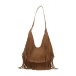 Large Capacity Casual Solid Retro Tassel Tote Bags Hot Sale Versatile Underarm Women's Bag Concise Advanced Sense Shoulder Bags - Image 9