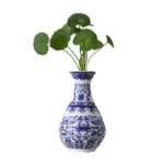 Ceramics Flower Vase Decoration Home Blue And White Vases For Wedding Decor Living Room Ornaments Table Desktop Retro Art Crafts - Image 2