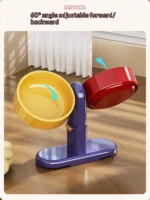 Pet supplies: Cat bowls/water bowls, dog bowls, tip-over resistant pet bowls, height adjustable. - Image 16