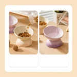 Cat Ceramic Bowl Gradient Pet Food Water Feeders Small Dogs Drinking Eating Supplies Raised Tilted Cats Puppy Feeding Supplies - Image 13