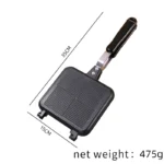 Frying Pan Sandwich Pan Mold Non-stick Double-sided Frying Pan Household Breakfast Egg Pan Waffle Sandwich Maker - Image 6