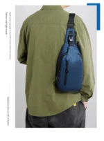 Crossbody Bag Fashionable Large Capacity Waterproof Lightweight Leisure Soft Comfortable Men Single Shoulder Bags - Image 19