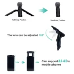 Smartphone Vlogging Kit for iPhone Android with Tripod Mini Microphone Starter Vlog kit for Live Stream Video YouTube - Image 4