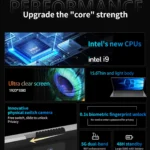 2026 15.6' Ultra Slim Laptop Intel Core I9-9900 16GB RAM 1/2TB SSD Windows 11 Fingerprint Unlock Office Game Backlight Laptop - Image 3