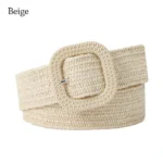 Fashion Bohemian Summer Wide Braided Belts Waist Belt Waistband Straw Woven Belt - Image 8