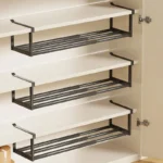 Adjustable Shoe Rack - Space Saving Shoe Organizer for Home Multi Layer Shoe Shelf with Hanging Baskets Compact Design - Image 5