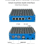N100 Intel Celeron J5005 J6412 Fanless Mini PC 4*I226-V 2.5G LAN 1COM DP HDMI pfSense Soft Router Pokect Computer  Win11