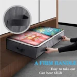 Foldable Underbed Bags -  Blankets Clothes Comforters Storage Bag Breathable Zippered Organizer for Bedroom - Image 10