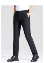 New Men's Business Office Party Suit Pants Spring Summer  Loose Ice Silk Breathable Pants Casual Trousers Male Straight Pants - Image 22