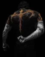 New Summer GYM T-shirt Men's Gothic Print Muscle Tee High Elasticity And Quick Drying Exercise For Bodybuilding Training T-shirt - Image 13
