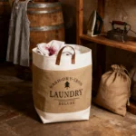 Collapsible Waterproof Clothes Baskets Household Laundry Basket Dirty Fabric Laundry Basket for Bedroom Balcony Laundry Room