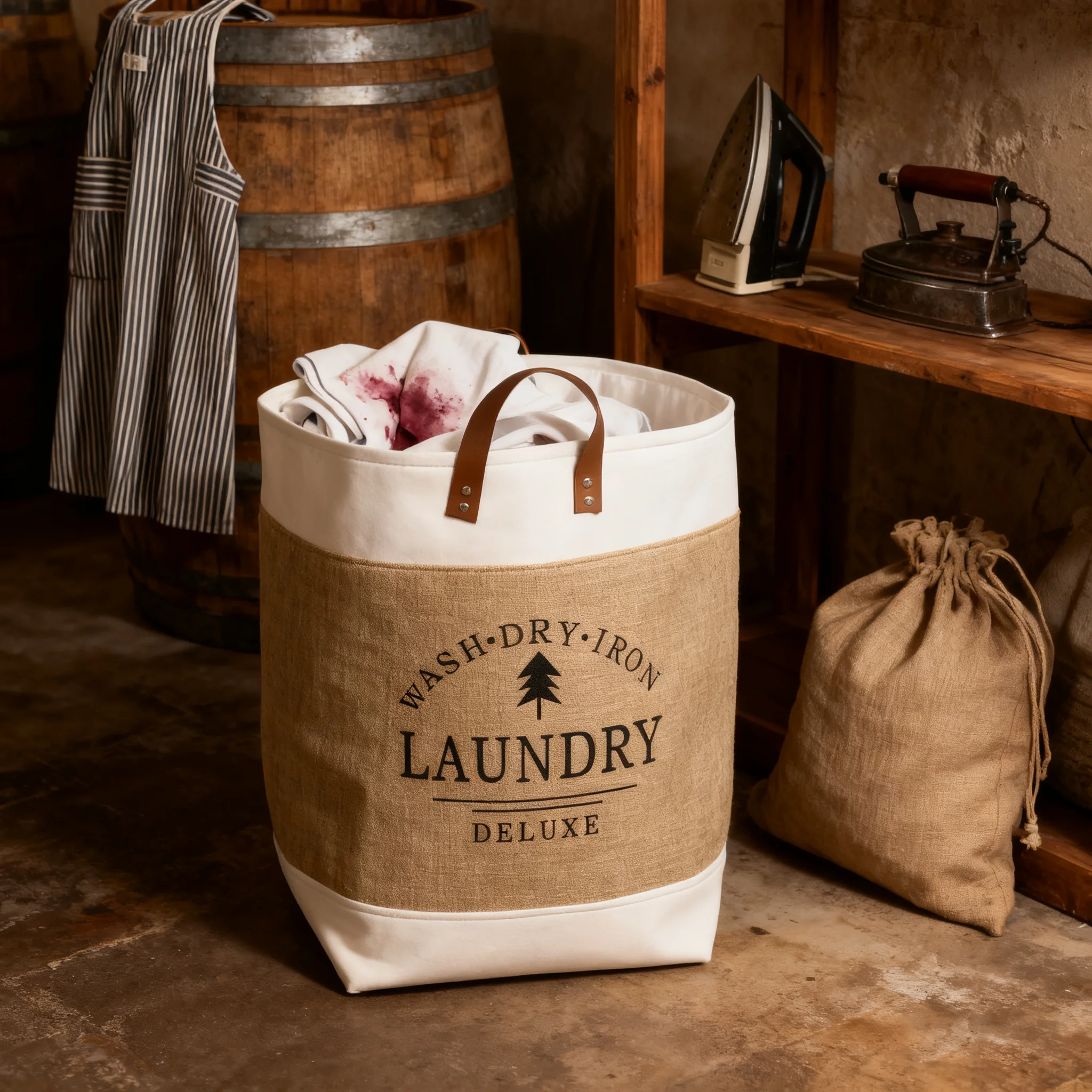 S0407010130a14bd6bb10ae806d41b8b35.webp Collapsible Waterproof Clothes Baskets Household Laundry Basket Dirty Fabric Laundry Basket for Bedroom Balcony Laundry Room - Image 1