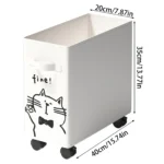 Under Desk Rolling Storage Cart Organizer With Wheels For Office School Home Laptop Bags Books Folders - Image 5