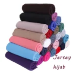 Women Big Size Cotton Jersey Hijabs Scarf Islamic Turban Shawls Trendy Muslim Hijab Solid Plain Cotton Scarves Headscarf - Image 48
