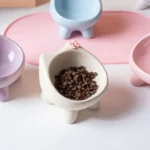 Cat Supplies Bow-Tie High-Leg Cat Bowls Large-Diameter Anti-Slip Dog Feeder Dish Cute Neck Protection Pet Food Bowls Home - Image 16