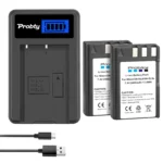 2400mAh EN EL9 EN EL9A EN-EL9 EL9A ENEL9 Batteries + LED Charger MH-23 for Nikon D40 D40X D60 D3000 D5000 Digital Camera battery
