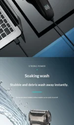 New Electric Shaver for Men with LCD Display, USB Rechargeable Home Water Washable Beard Razor - Image 8