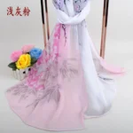 New Peony Flower Women's Printed Chiffon Long Scarves Wholesale Yiwu Autumn and Winter Scarves Small Scarves - Image 10
