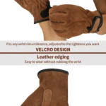 Leather Gloves for Work, deri eldiven erkek ,Fireproof ,용접장갑,Puncture Resistant,Gants anti coupure,Men Glove,Guantes trabajo - Image 4