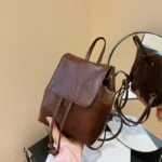 Backpack for Women Fashion Retro Brown Women Shoulder Bags Cute Backpacks Back To School Bags Designer Bags Mochilas De Hombre - Image 8