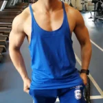 Men's Sports Gym Fitness Tank Top Y Back Fitness Lightweight Shoulder Strap Muscle Fit Tight Fitness Limit T-shirt - Image 6