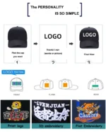 Men's and women's flat brimmed hatsStreet Embroidery Letter NYHip hop flat brimmed hat with adjustable styleFashionable - Image 14