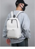 Backpack Simple New Style College Style Small Backpack Travel Lightweight Korean Version Junior High School Double Shoulder Bags - Image 21