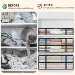 4 Pack Under Bed Storage Containers Blanket Storage Bag Shoe Storage And Organization Space-Saving Bedding Organizer For Bedroom - Image 10