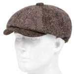 Retro Newsboy Caps Men British Painters Hats Autumn Winter Berets Herringbone Flat Cap Hip Hop Berets - Image 7