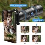 APEXEL Zoom Lens 20x-60x Telephoto Telescope Lenses Universal High Power Tele for Bird-watching Camping iPhone Android Phones - Image 2