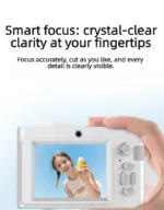4k High-definition Pixel Portable Digital Camera with Front and Rear Dual Cameras Autofocus Entry-level Camera Selfie with Flash - Image 14