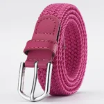 Fashion Casual Stretch Canvas Braided Belts Versatile Hole-free Weave Waistbelt Elastic Belt For Women Man - Image 8