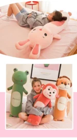 2025 New Pillows for Bedroom Soft and Comfortable Soft Long Sleeping Pillow Delicate and Smooth Cute Animal Cylindrical Pillow - Image 22