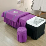 Head Washing Hairdressing Bedspread Barbershop Beauty Salon Hair Salon Thai Massage Bedspread Skin-Friendly SPA Bed Cover - Image 12