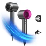 Professional high-speed bladeless hair dryer, 1600W high-power ionic hair dryer, dries hair quickly, home styling tool - Image 9