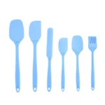Silicone Kitchenware 6-Piece Set, Cream Scraper, Spatula, Oil Brush, Size Scraper Set Baking Tool, Non-Integrated Hand - Image 8