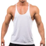 Men's Sports Gym Fitness Tank Top Y Back Fitness Lightweight Shoulder Strap Muscle Fit Tight Fitness Limit T-shirt - Image 3