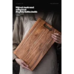 Board Kitchen  Set Square Acacia Wood Solid Wood Simple Cutting Board Cut Steak Household Hardwood Thickened Cutting Board - Image 15