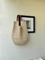 Handmade Woven Beach Bags for Women Handbag Large Capacity Travel Shoulder Bag Bohemian Straw Bag Vacation Shopper Tote Clutch - Image 9