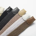 Trendy Casual Stretch Canvas Braided Belts Versatile Hole-free Elastic Belt Student Pants Belt For Women Man - Image 17