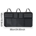 Car Trunk Organizer Universal Adjustable Backseat Storage Bag Net High Capacity Hanging Organizers for Jeeps SUVs Vans - Image 8