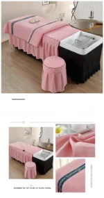 Head Washing Hairdressing Bedspread Barbershop Beauty Salon Hair Salon Thai Massage Bedspread Skin-Friendly SPA Bed Cover - Image 23