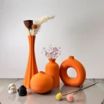 4 Piece Set of Bohemian Style Vases, Dried Flower Arrangement Vases, for Home Decoration Vases, Office Desktop Vase Ornaments, B - Image 8
