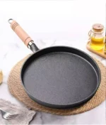 Uncoated Cast Iron Frying Pan Non Stick Multi Purpose Griddle For Pancakes Pizza Baking Stove Top Cooking Tool Anti Oil Spill - Image 17