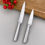 5 Piece Stainless Steel Kitchen Knife Set, Ergonomic Hollow Handle Design, Household Chef Knife for Chopping Carving Slicing - Image 5