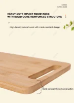 Wooden Chopping Boards Cutting Serving Board Double-sided Available Wooden Thick Boards for Chopping Charcuterie Serving Boards - Image 27