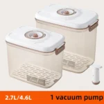 Food Vacuum Storage Box Airtight Container - Reusable Kitchen Storage Box with Drain Net and Vacuum Pump To Keep Food Fresh - Image 7